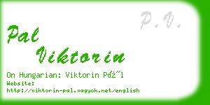 pal viktorin business card